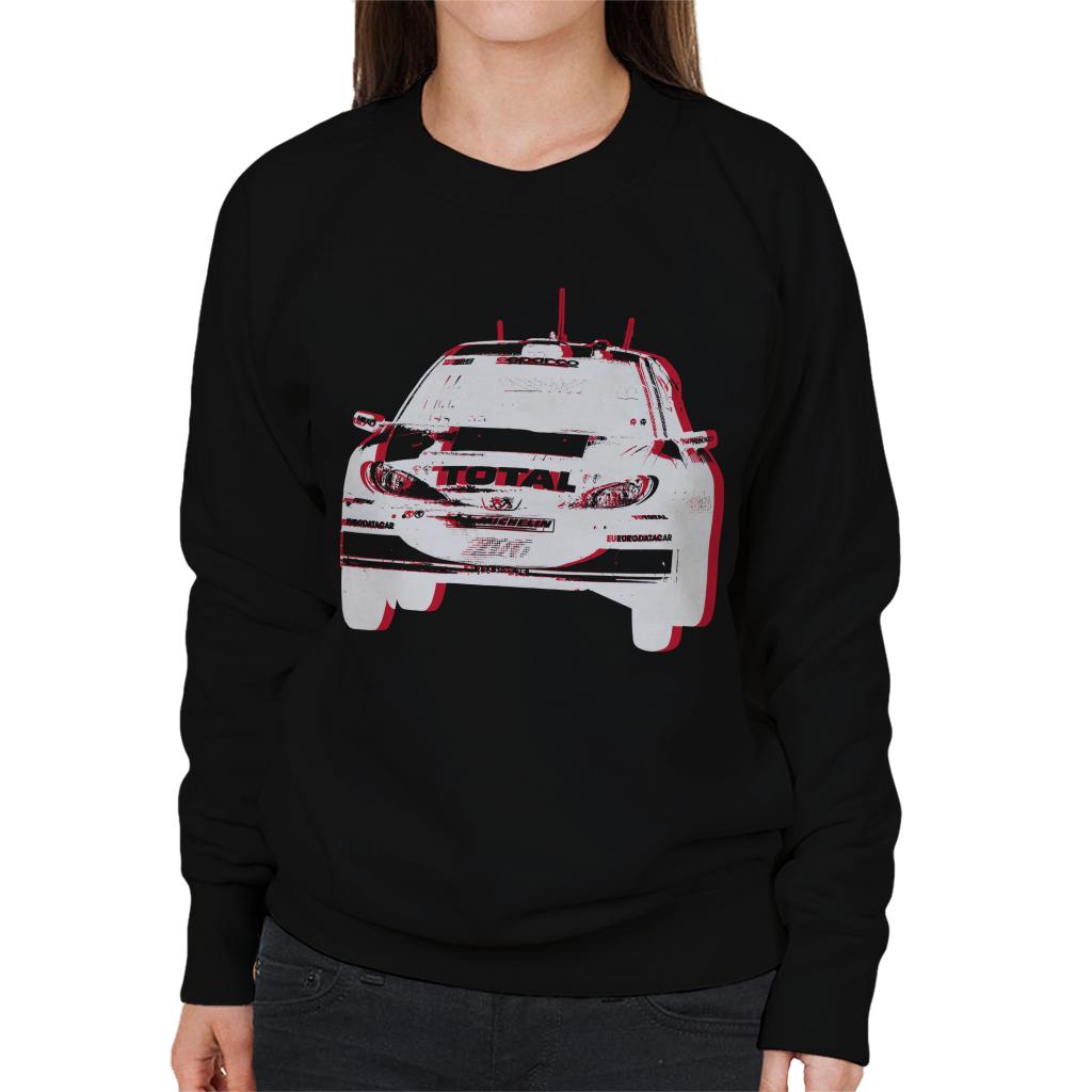 Motorsport Images Peugeot 206 WRC Mid Air Women's Sweatshirt-ALL + EVERY