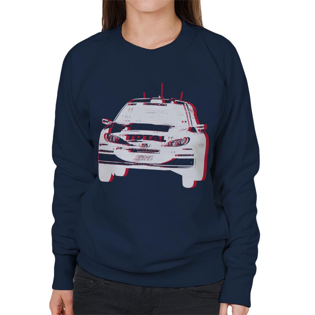 Motorsport Images Peugeot 206 WRC Mid Air Women's Sweatshirt-ALL + EVERY