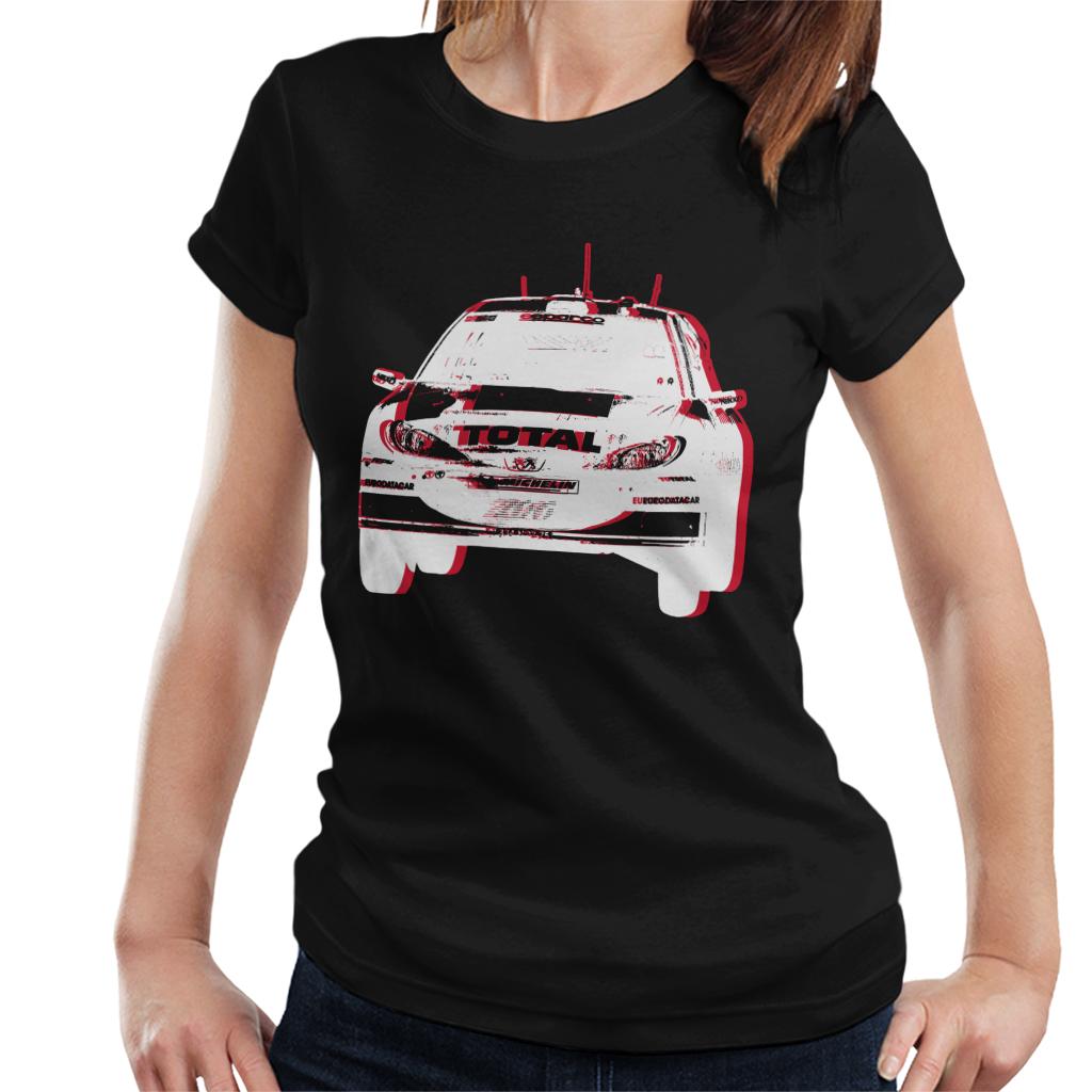 Motorsport Images Peugeot 206 WRC Mid Air Women's T-Shirt-ALL + EVERY