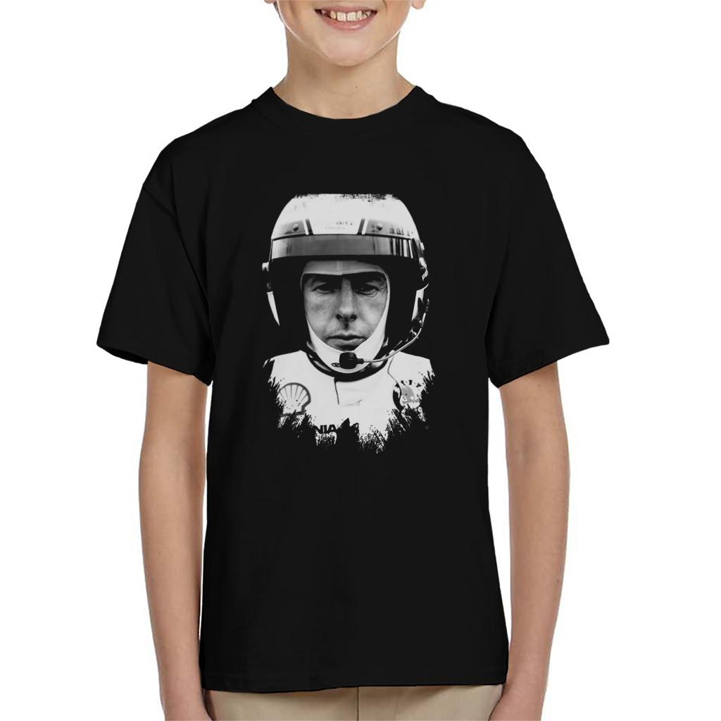 Motorsport Images Colin McRae Wearing Helmet Kids T-Shirt-ALL + EVERY