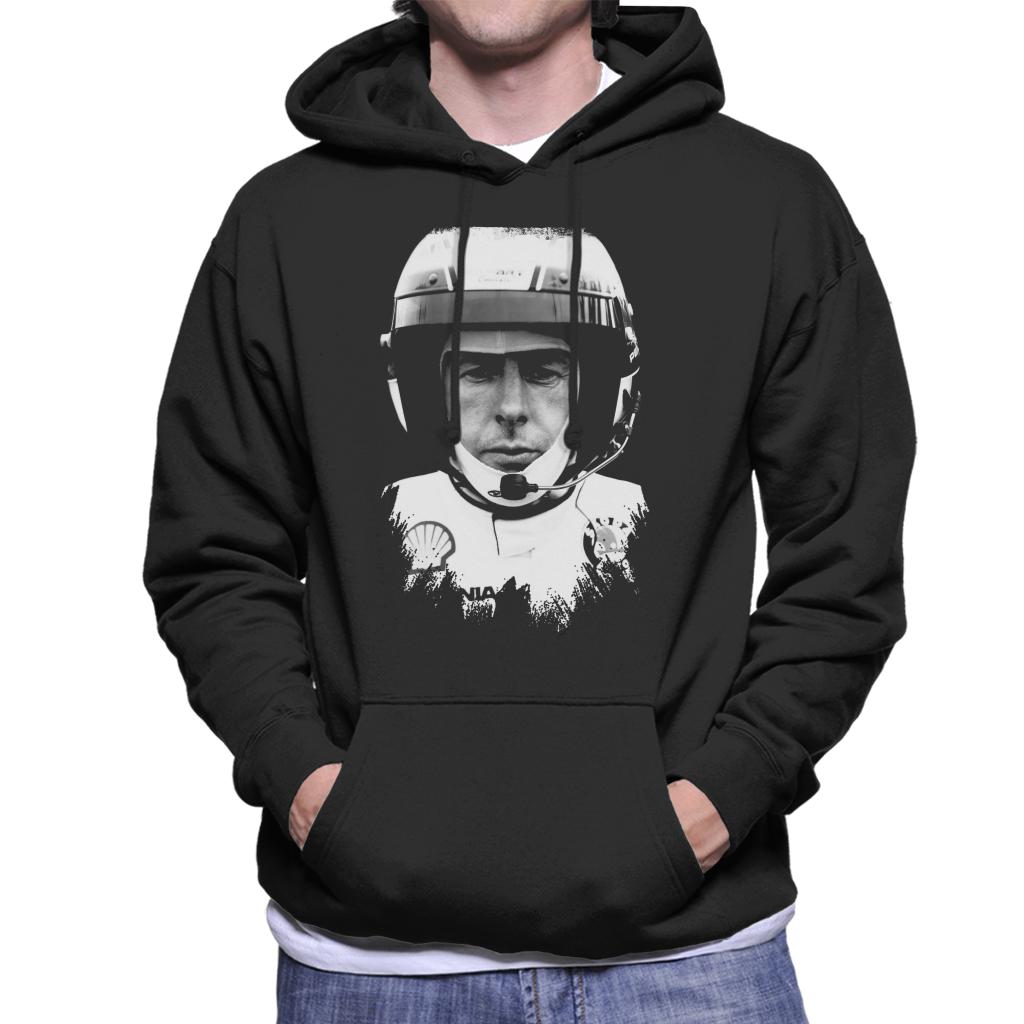 Motorsport Images Colin McRae Wearing Helmet Men's Hooded Sweatshirt-ALL + EVERY