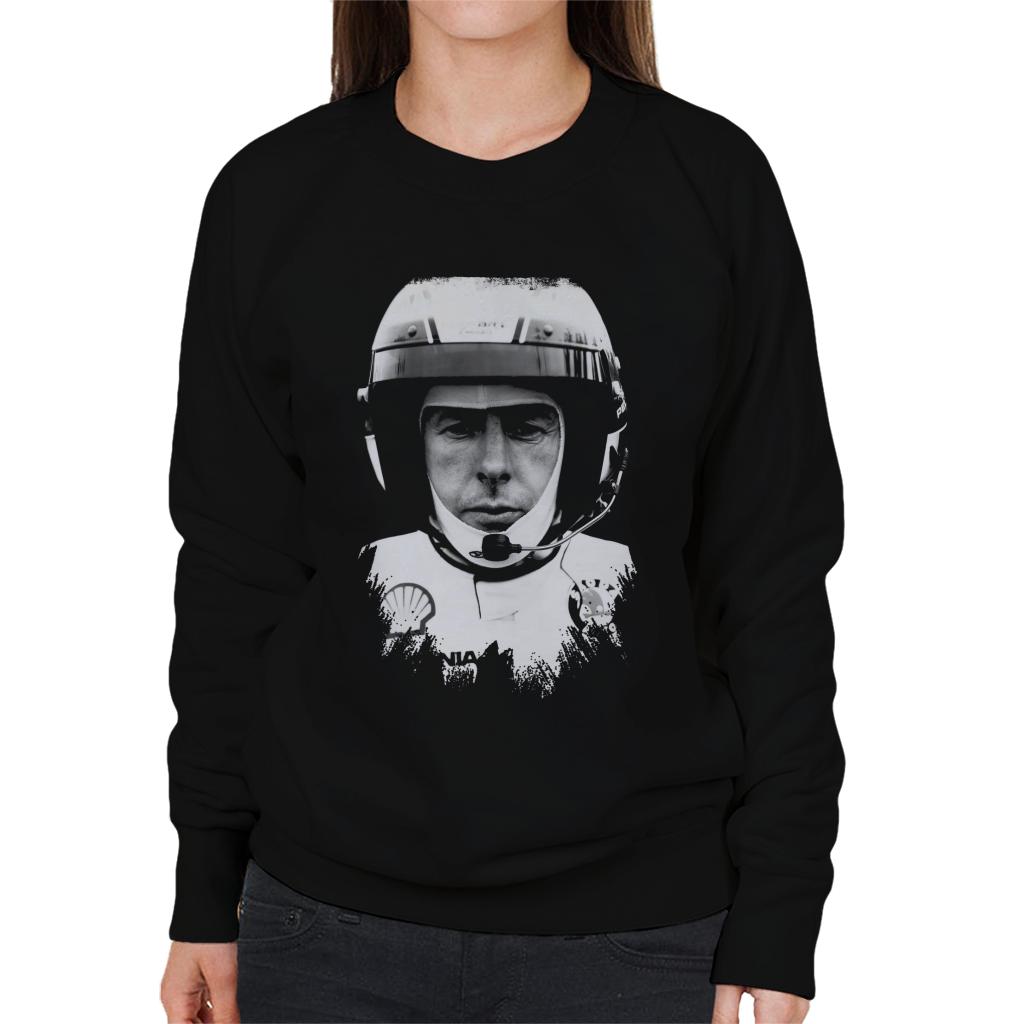 Motorsport Images Colin McRae Wearing Helmet Women's Sweatshirt-ALL + EVERY