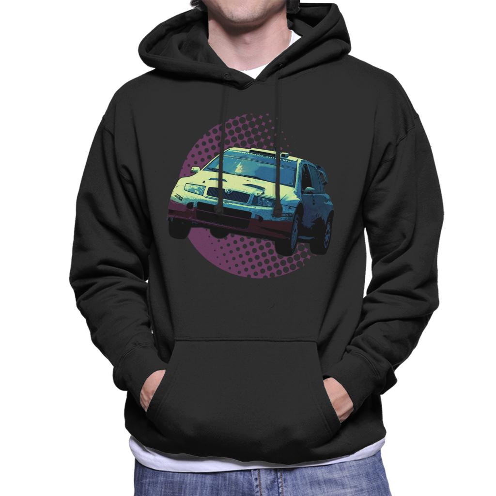 Motorsport Images Skoda Fabia WRC 05 Men's Hooded Sweatshirt-ALL + EVERY