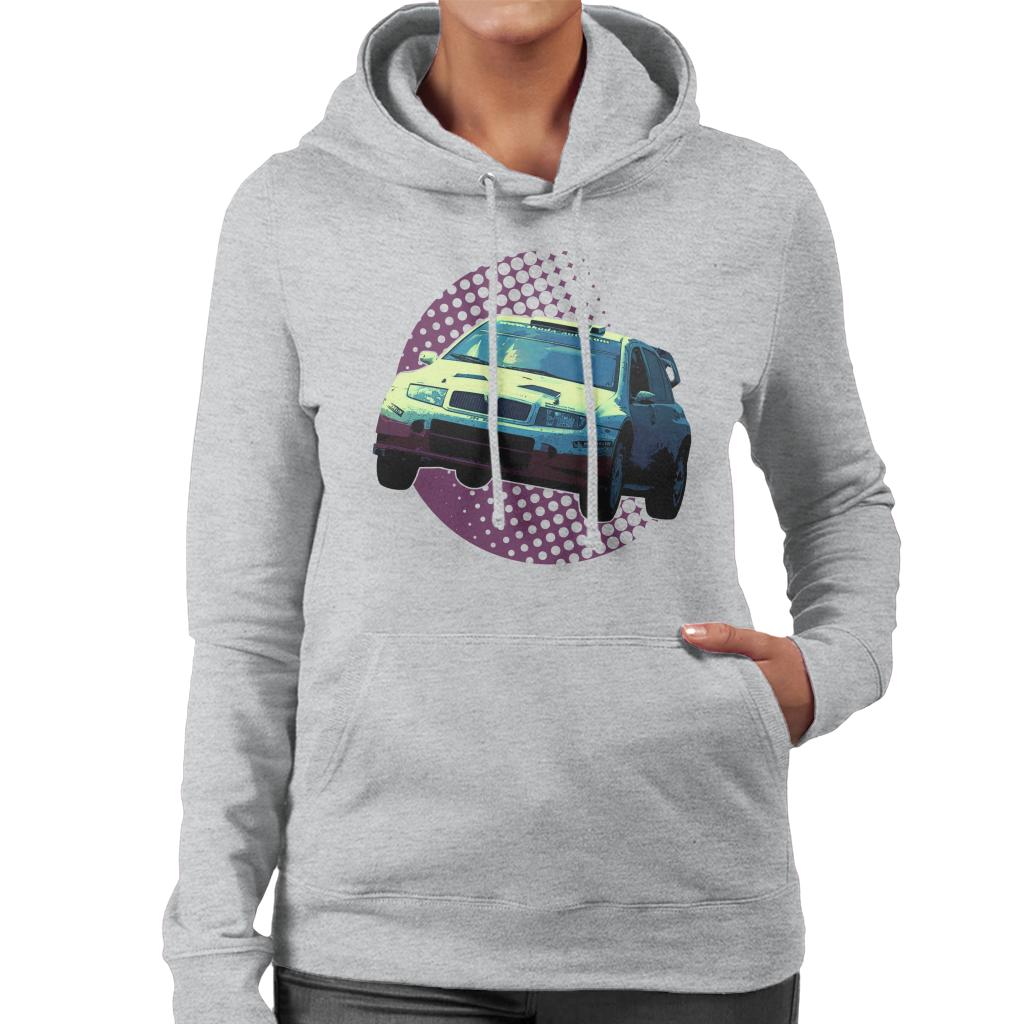 Motorsport Images Skoda Fabia WRC 05 Women's Hooded Sweatshirt-ALL + EVERY