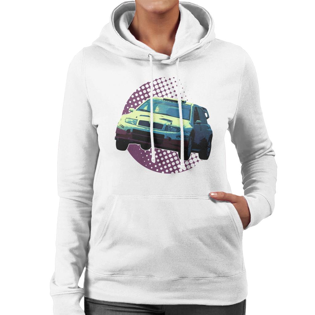 Motorsport Images Skoda Fabia WRC 05 Women's Hooded Sweatshirt-ALL + EVERY