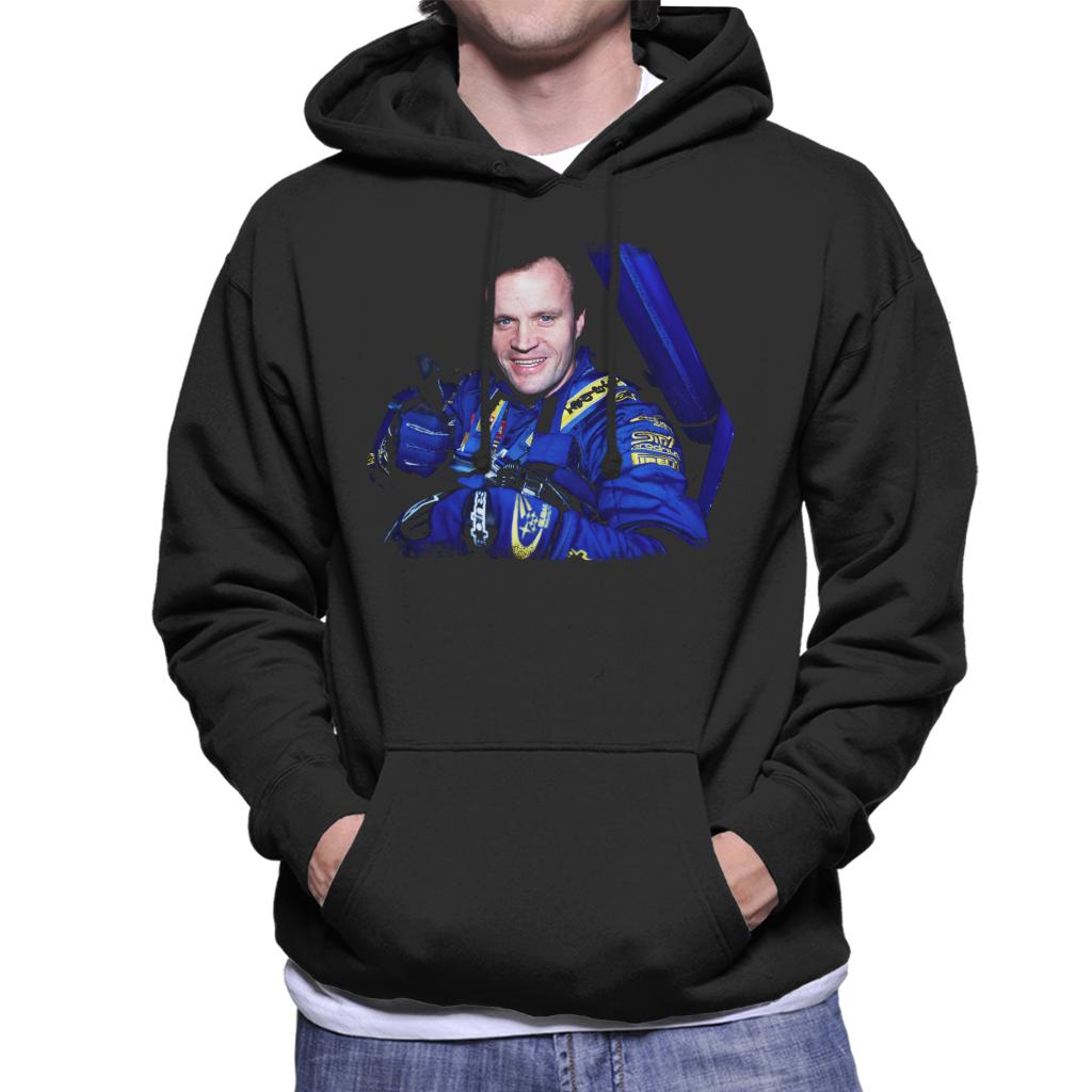 Motorsport Images Tommi Makinen Drivers Seat Portrait Men's Hooded Sweatshirt-ALL + EVERY