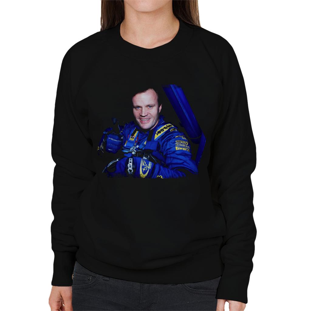 Motorsport Images Tommi Makinen Drivers Seat Portrait Women's Sweatshirt-ALL + EVERY