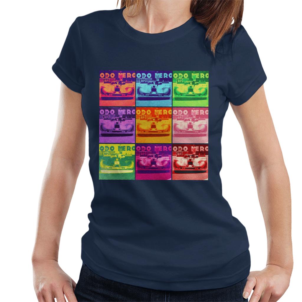 Motorsport Images Porsche 908 02 Pop Art Women's T-Shirt-ALL + EVERY