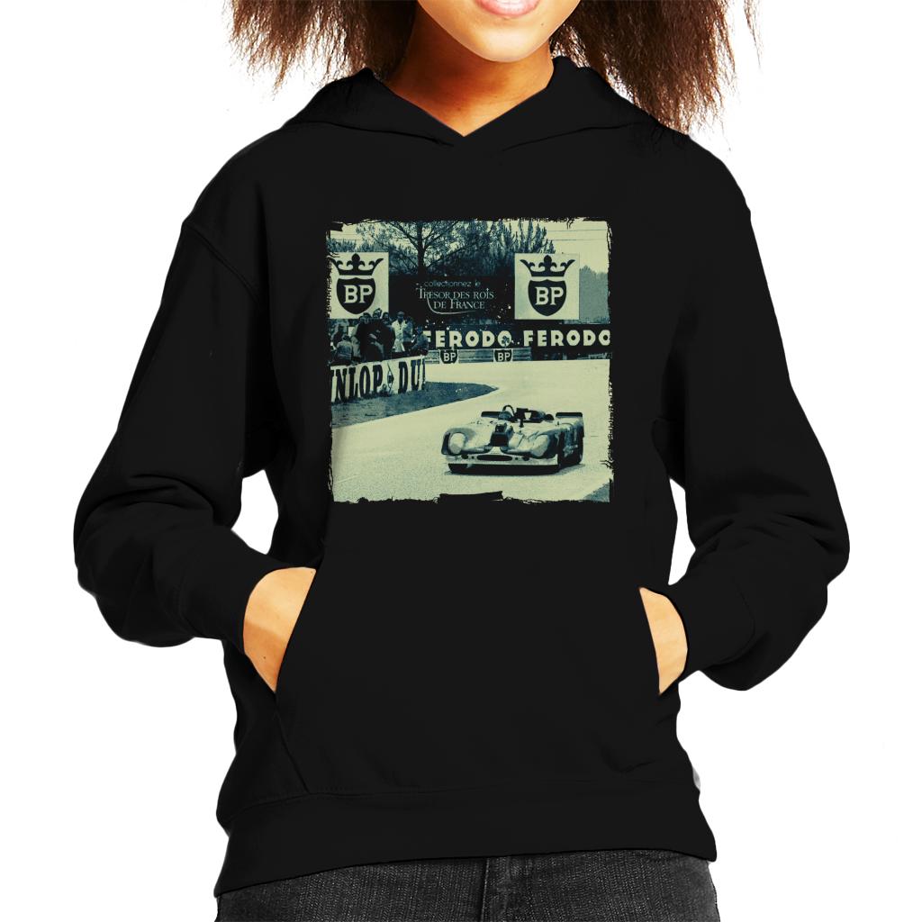 Motorsport Images Porsche 908 02 Turns The Corner Kids Hooded Sweatshirt-ALL + EVERY