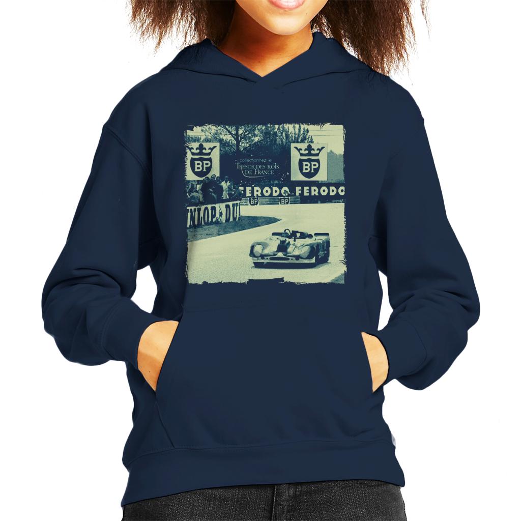 Motorsport Images Porsche 908 02 Turns The Corner Kids Hooded Sweatshirt-ALL + EVERY