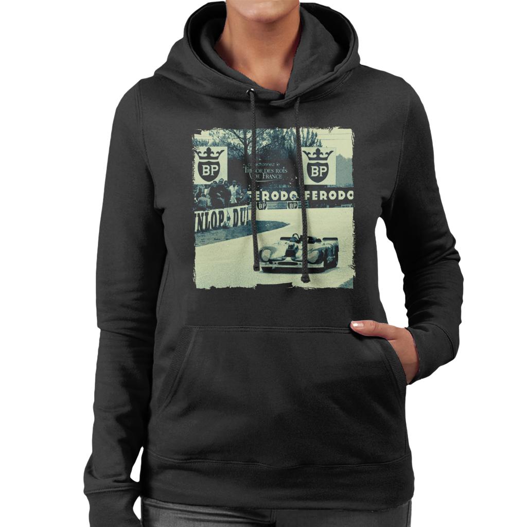 Motorsport Images Porsche 908 02 Turns The Corner Women's Hooded Sweatshirt-ALL + EVERY