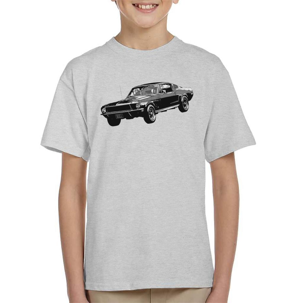 Motorsport Images Steve McQueen Ford Mustang Kids T-Shirt-ALL + EVERY