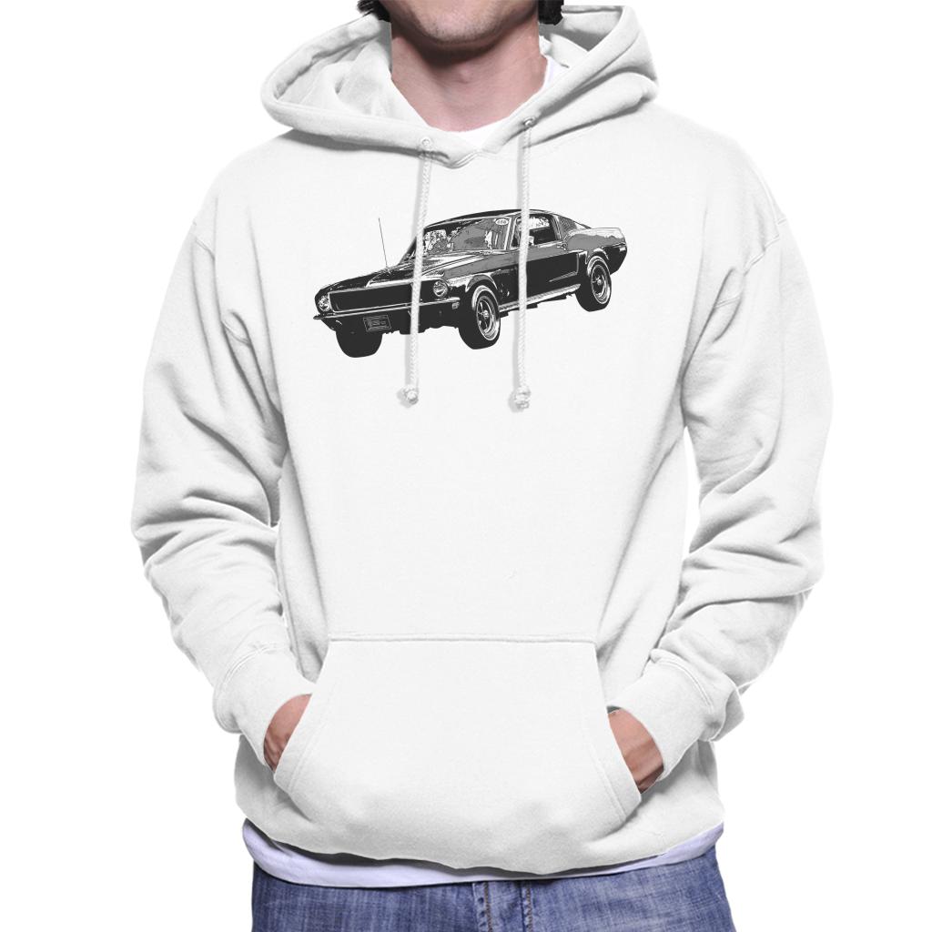 Motorsport Images Steve McQueen Ford Mustang Men's Hooded Sweatshirt-ALL + EVERY