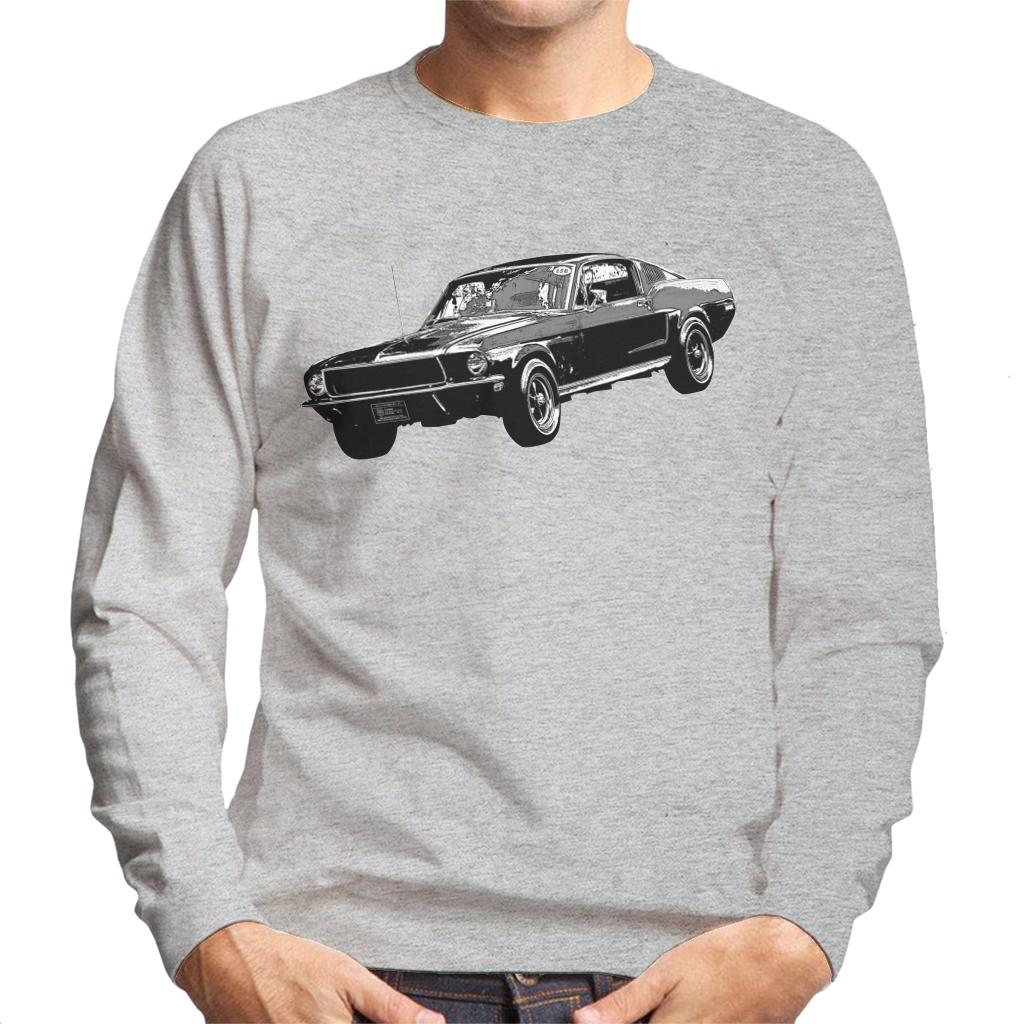 Motorsport Images Steve McQueen Ford Mustang Men's Sweatshirt-ALL + EVERY