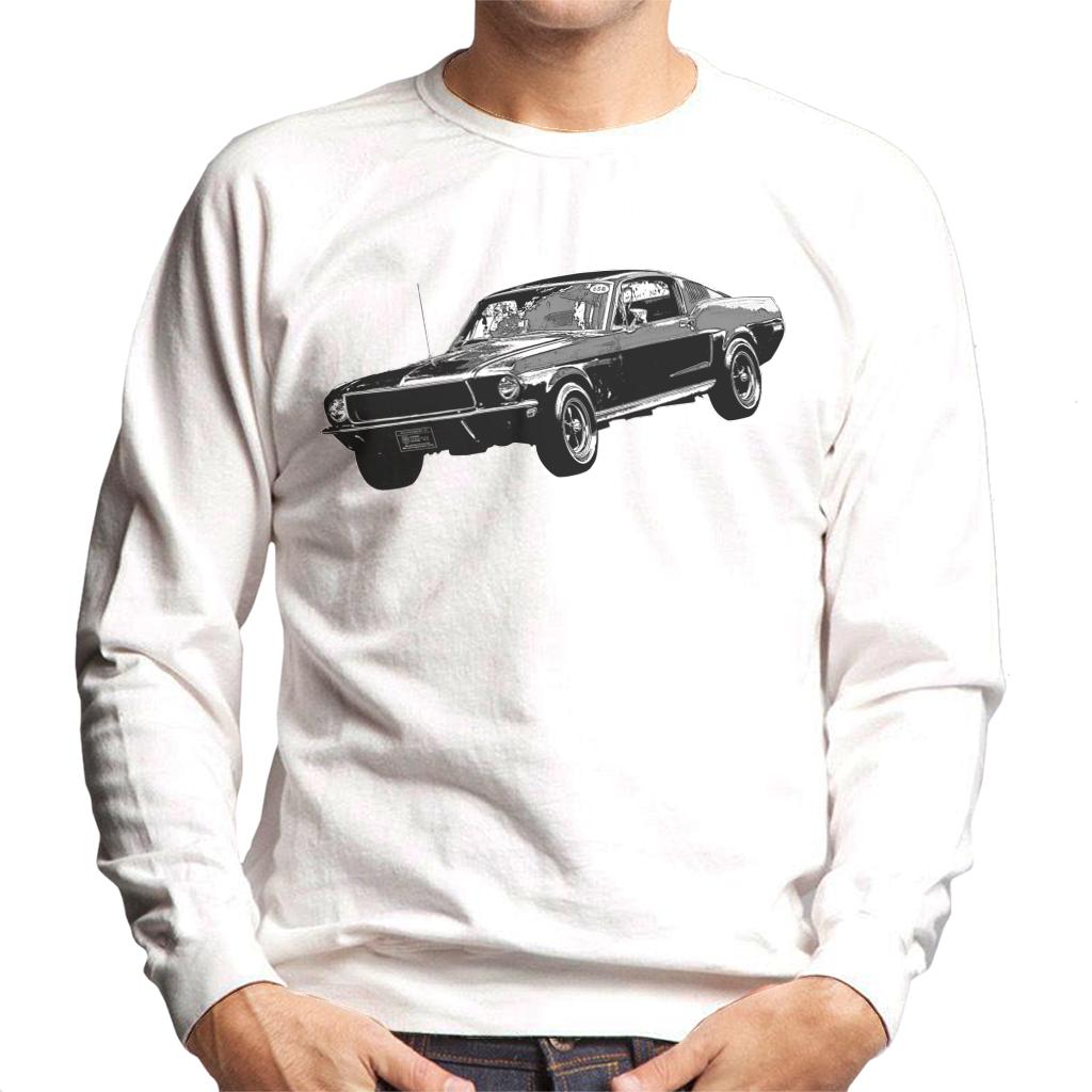 Motorsport Images Steve McQueen Ford Mustang Men's Sweatshirt-ALL + EVERY