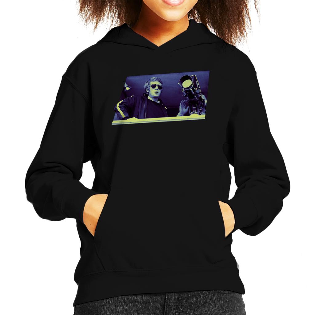 Motorsport Images Steve McQueen On Set Of Le Mans Kids Hooded Sweatshirt-ALL + EVERY