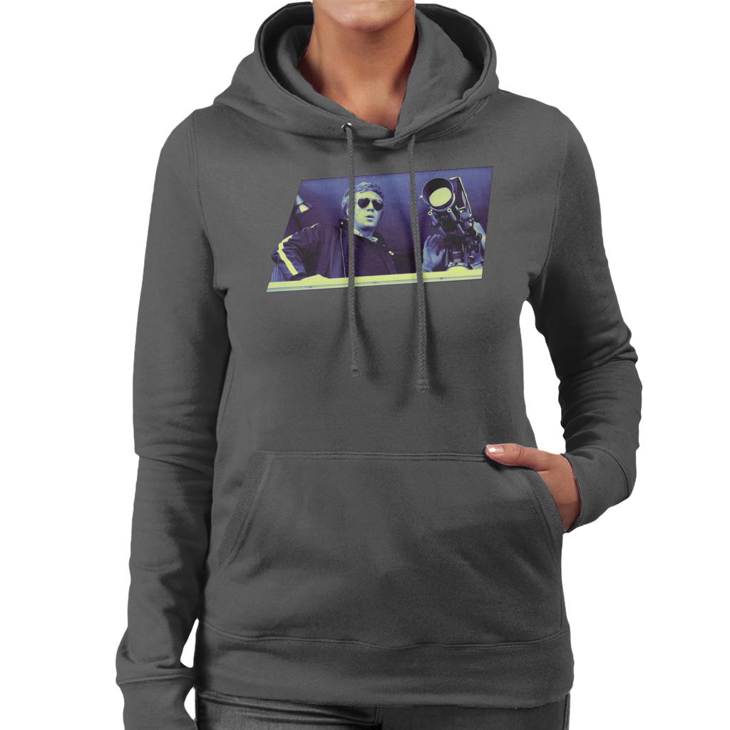 Motorsport Images Steve McQueen On Set Of Le Mans Women's Hooded Sweatshirt-ALL + EVERY