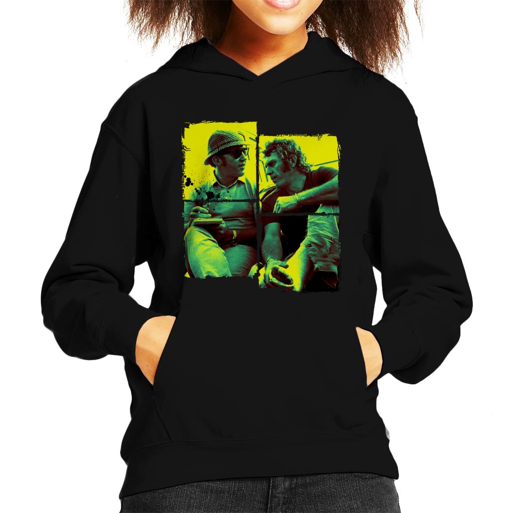 Motorsport Images Steve McQueen Broken Foot Kids Hooded Sweatshirt-ALL + EVERY