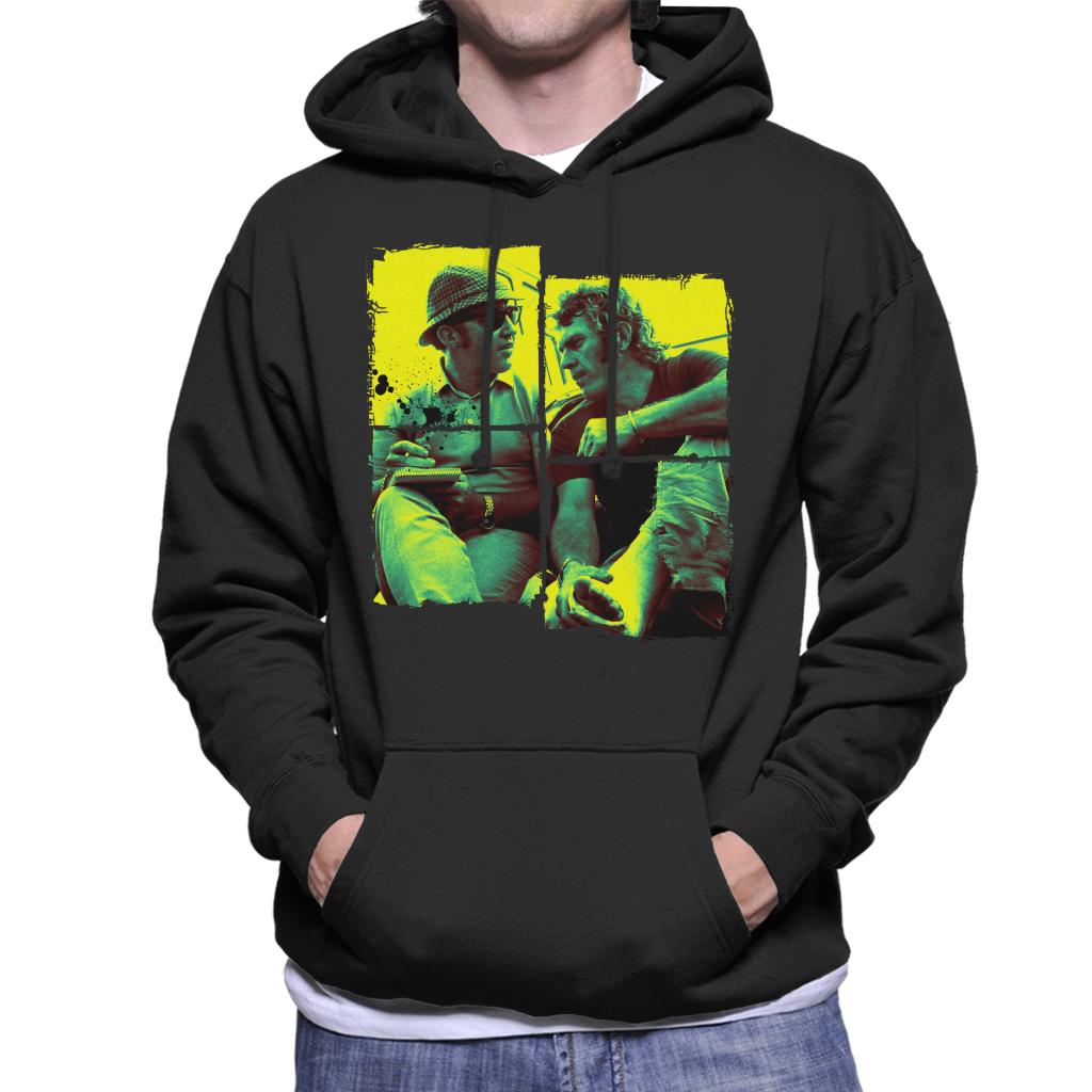 Motorsport Images Steve McQueen Broken Foot Men's Hooded Sweatshirt-ALL + EVERY