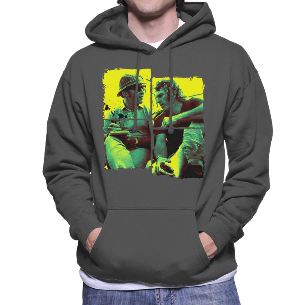 Motorsport Images Steve McQueen Broken Foot Men's Hooded Sweatshirt-ALL + EVERY