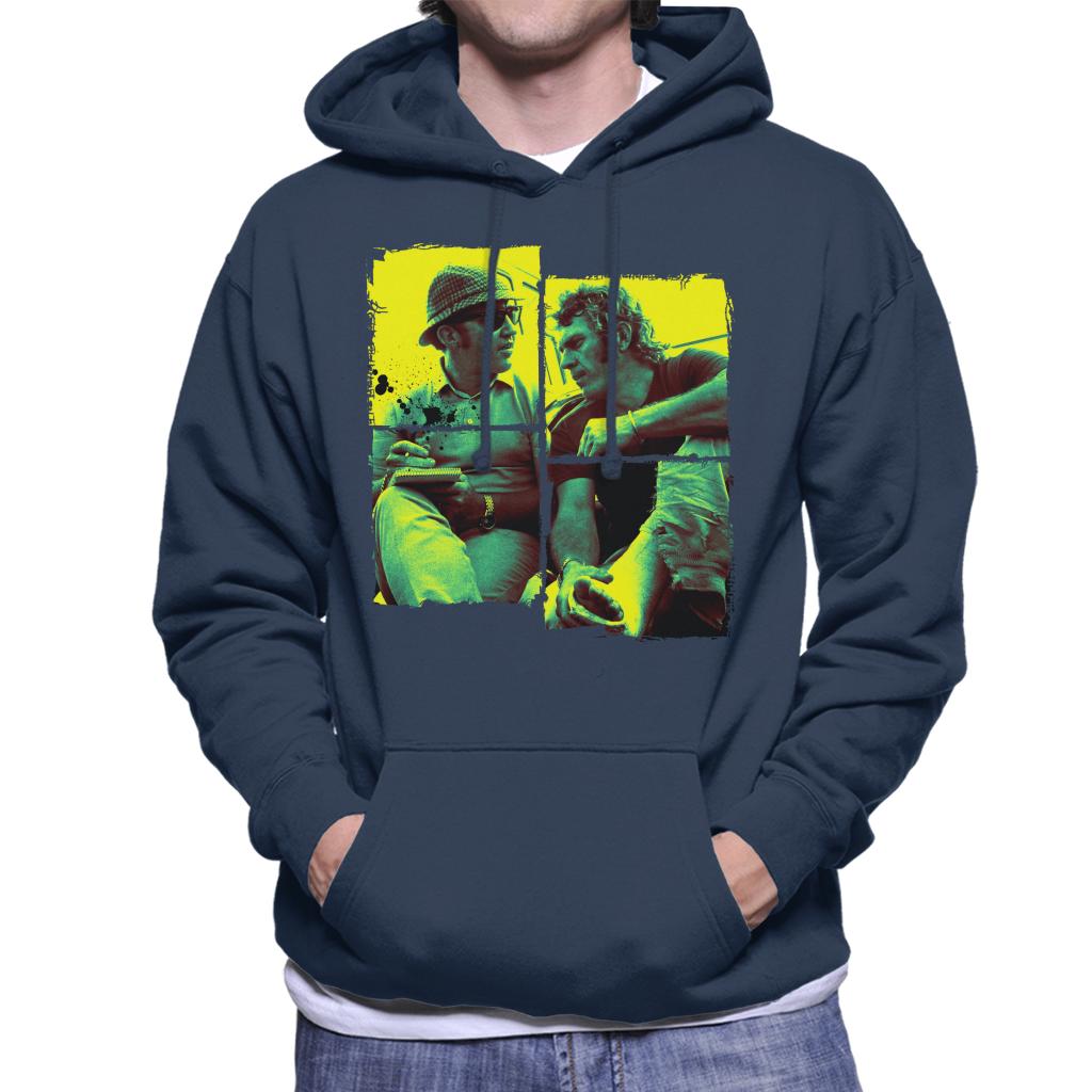 Motorsport Images Steve McQueen Broken Foot Men's Hooded Sweatshirt-ALL + EVERY