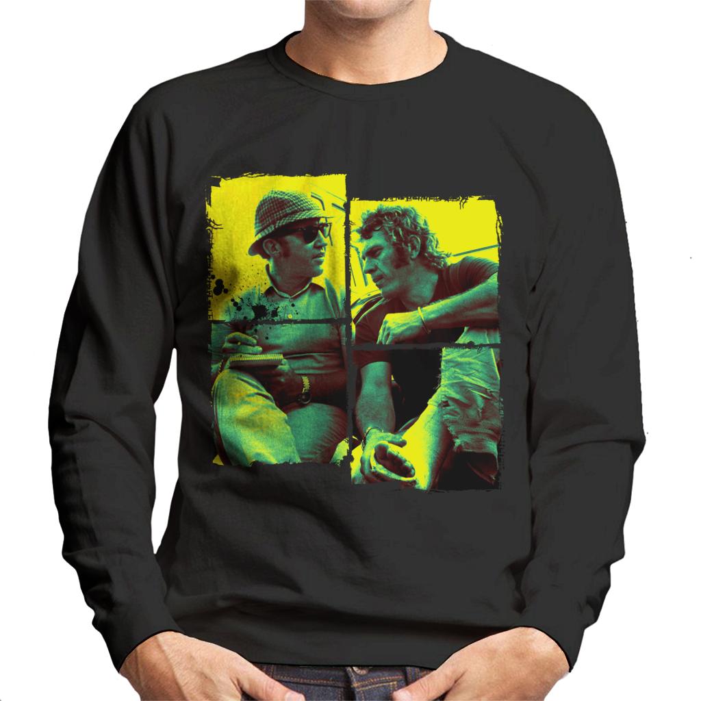 Motorsport Images Steve McQueen Broken Foot Men's Sweatshirt-ALL + EVERY