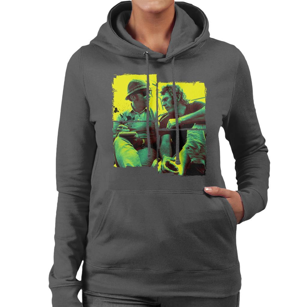 Motorsport Images Steve McQueen Broken Foot Women's Hooded Sweatshirt-ALL + EVERY