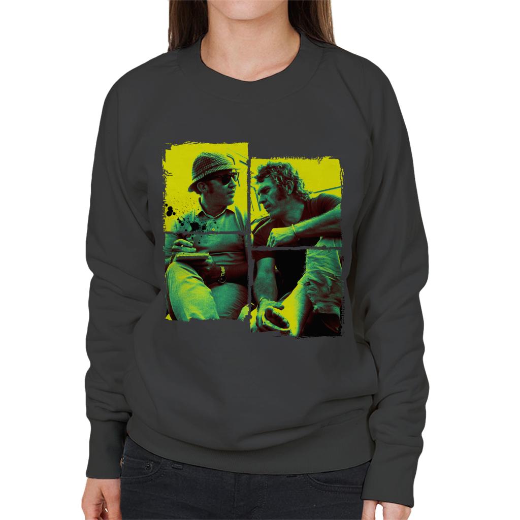 Motorsport Images Steve McQueen Broken Foot Women's Sweatshirt-ALL + EVERY