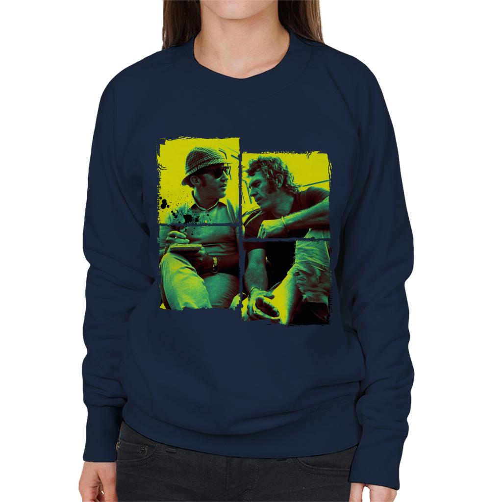 Motorsport Images Steve McQueen Broken Foot Women's Sweatshirt-ALL + EVERY