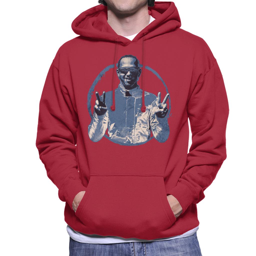 Motorsport Images Lewis Hamilton Celebrates Men's Hooded Sweatshirt-ALL + EVERY