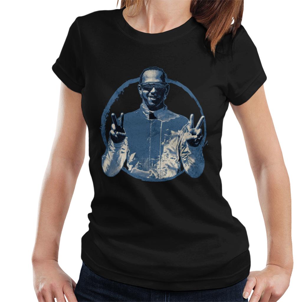 Motorsport Images Lewis Hamilton Celebrates Women's T-Shirt-ALL + EVERY