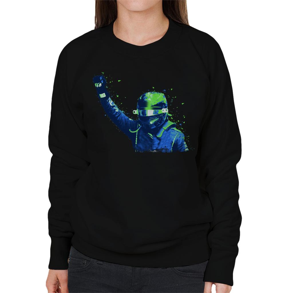 Motorsport Images Lewis Hamilton Celebrates Victory Women's Sweatshirt-ALL + EVERY