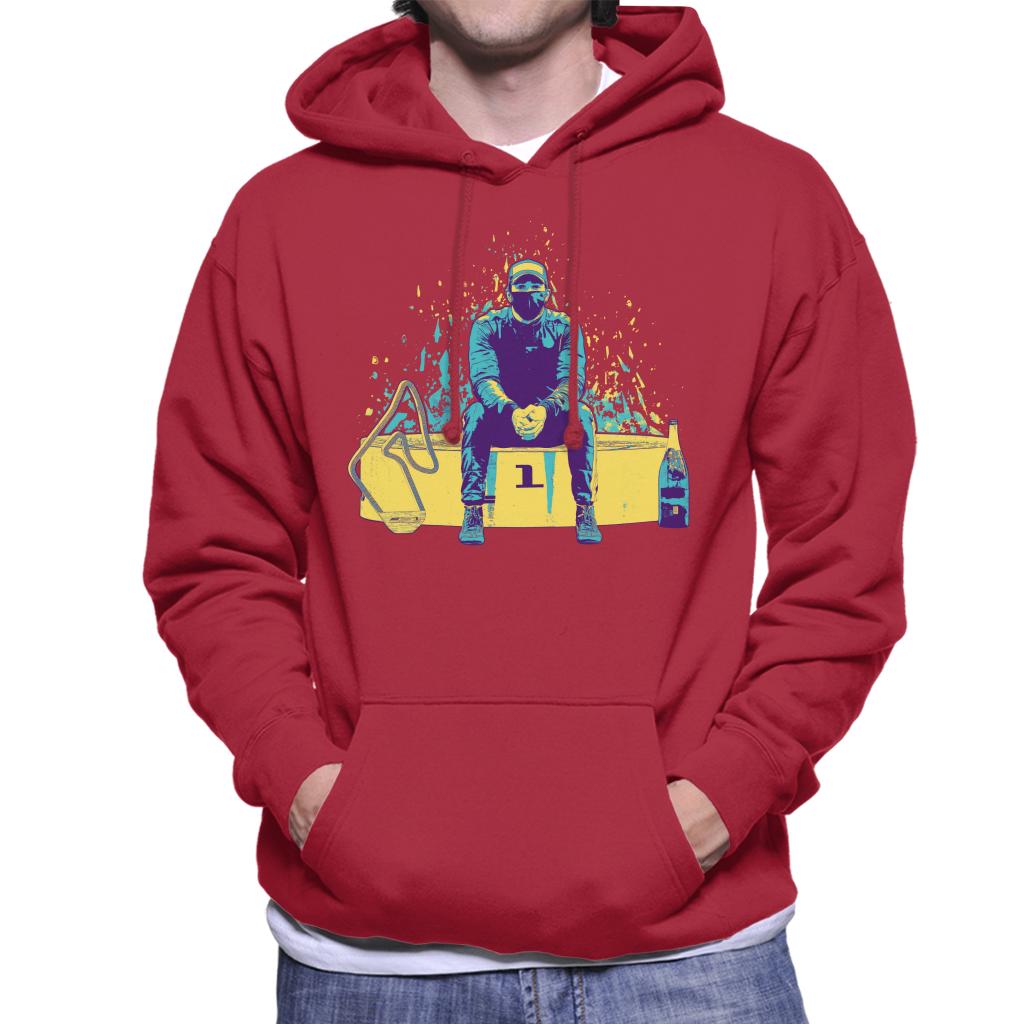 Motorsport Images Lewis Hamilton Sitting On Podium Men's Hooded Sweatshirt-ALL + EVERY