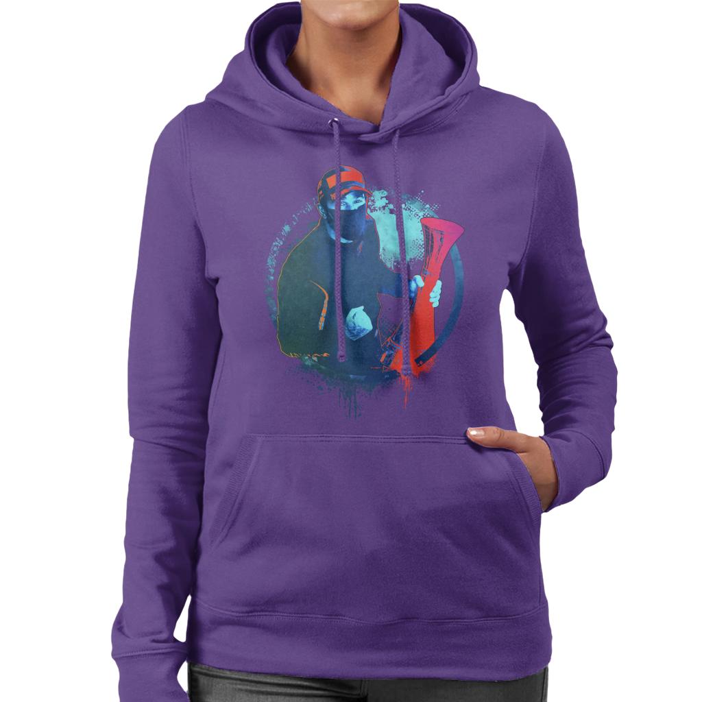 Motorsport Images Lewis Hamilton Holding Trophy Women's Hooded Sweatshirt-ALL + EVERY