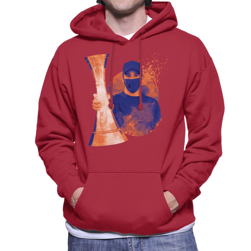 Motorsport Images Lewis Hamilton With His Trophy Men's Hooded Sweatshirt-ALL + EVERY