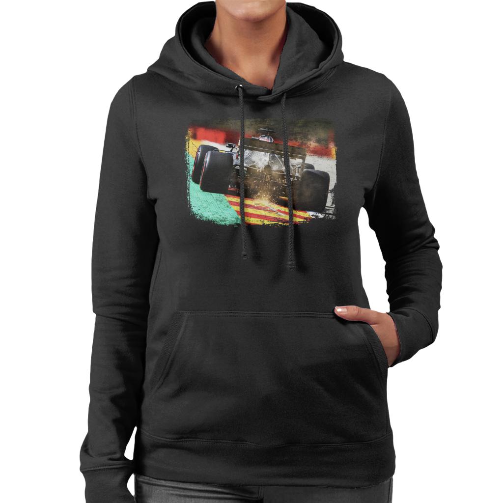 Motorsport Images Lewis Hamilton F1 W11 EQ Sparks Women's Hooded Sweatshirt-ALL + EVERY