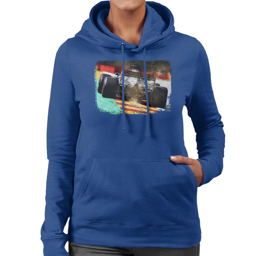 Motorsport Images Lewis Hamilton F1 W11 EQ Sparks Women's Hooded Sweatshirt-ALL + EVERY