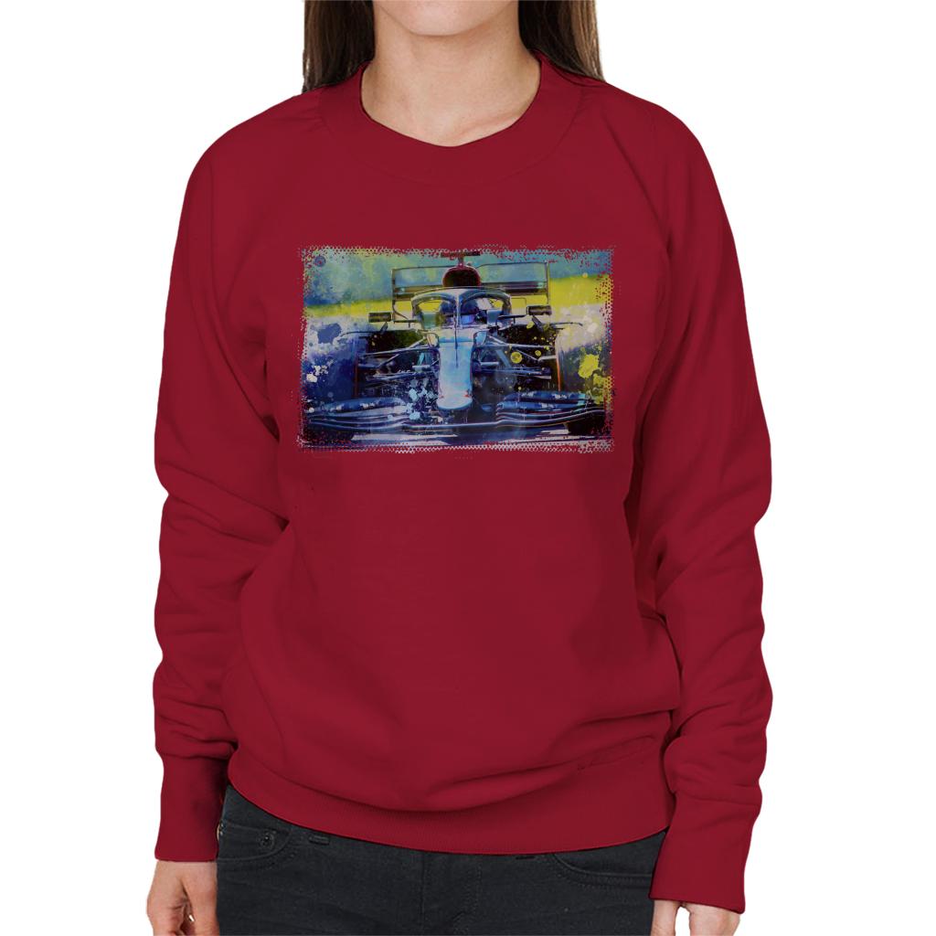 Motorsport Images Lewis Hamilton F1 W11 EQ On Track Women's Sweatshirt-ALL + EVERY