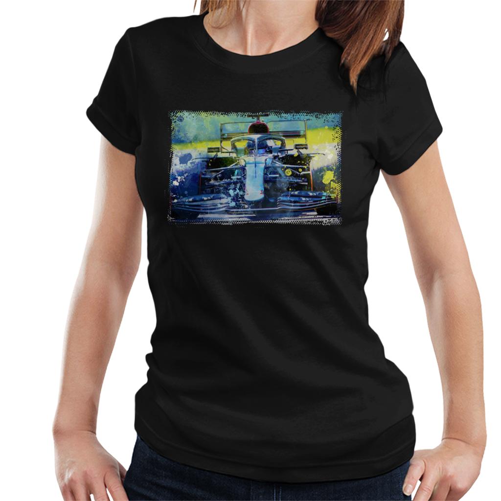 Motorsport Images Lewis Hamilton F1 W11 EQ On Track Women's T-Shirt-ALL + EVERY