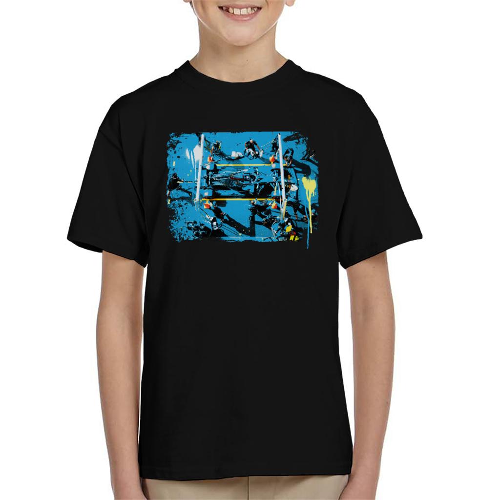 Motorsport Images Lewis Hamilton Tuscany GP In The Pits Kids T-Shirt-ALL + EVERY