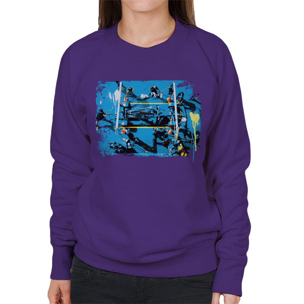 Motorsport Images Lewis Hamilton Tuscany GP In The Pits Women's Sweatshirt-ALL + EVERY