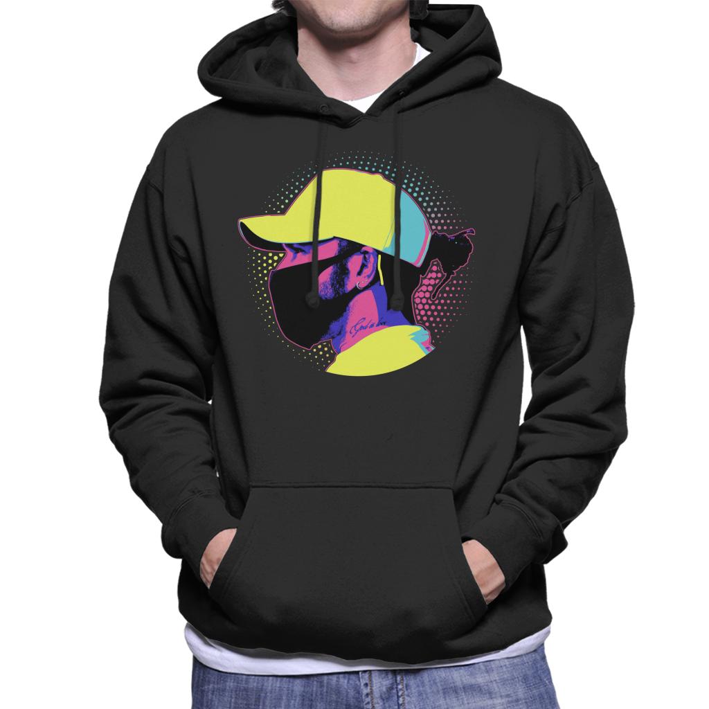 Motorsport Images Lewis Hamilton Colourful Side Shot Men's Hooded Sweatshirt-ALL + EVERY