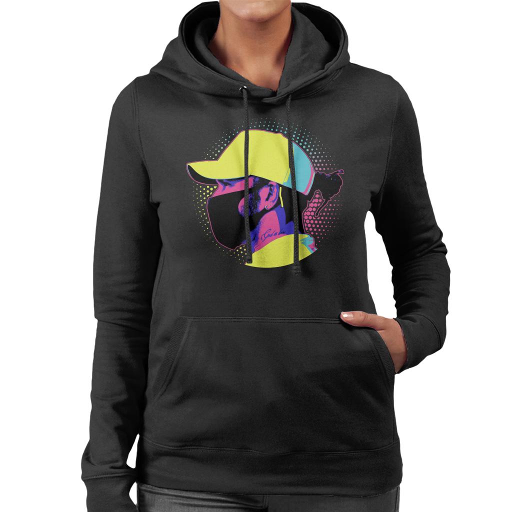 Motorsport Images Lewis Hamilton Colourful Side Shot Women's Hooded Sweatshirt-ALL + EVERY