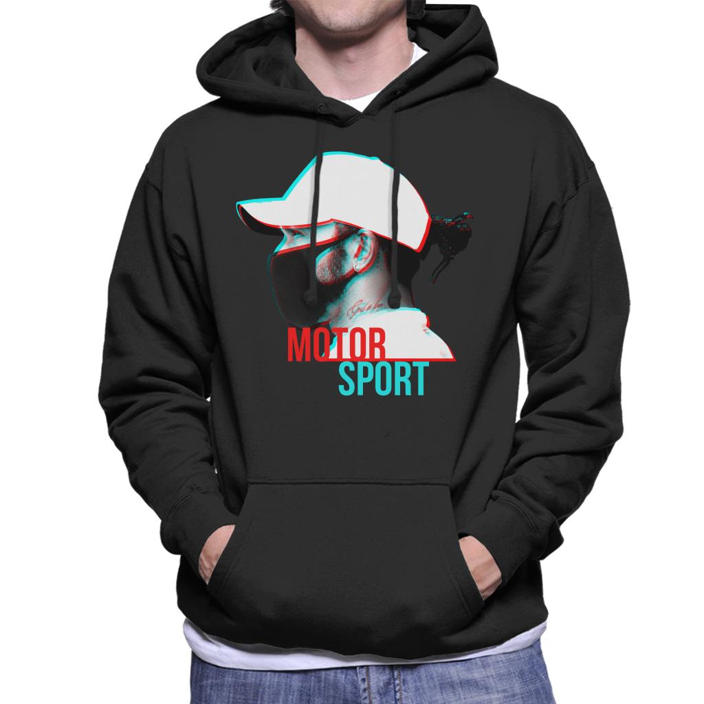 Motorsport Images Lewis Hamilton Side Shot Men's Hooded Sweatshirt-ALL + EVERY