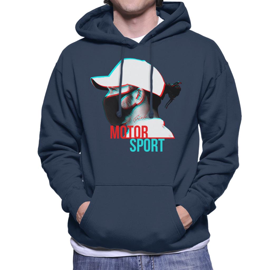 Motorsport Images Lewis Hamilton Side Shot Men's Hooded Sweatshirt-ALL + EVERY