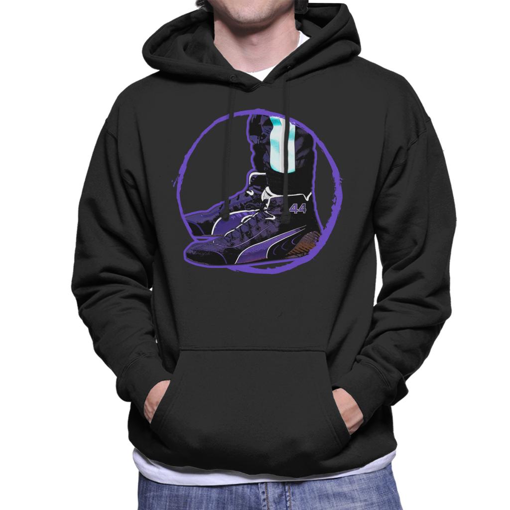 Motorsport Images Lewis Hamilton Wearing Speedcat Pro Design Men's Hooded Sweatshirt-ALL + EVERY