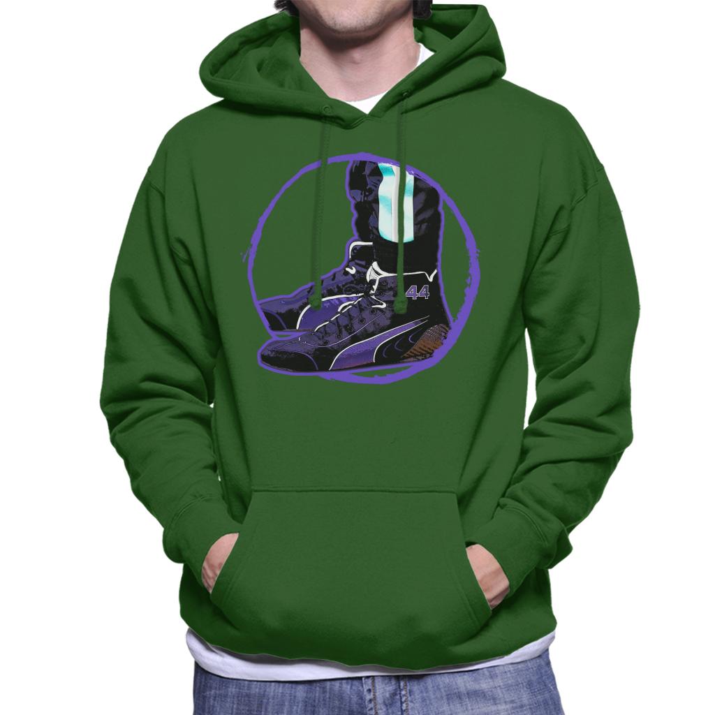 Motorsport Images Lewis Hamilton Wearing Speedcat Pro Design Men's Hooded Sweatshirt-ALL + EVERY