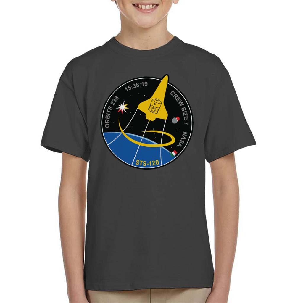 NASA STS 120 Shuttle Mission Imagery Patch Kids T-Shirt-ALL + EVERY