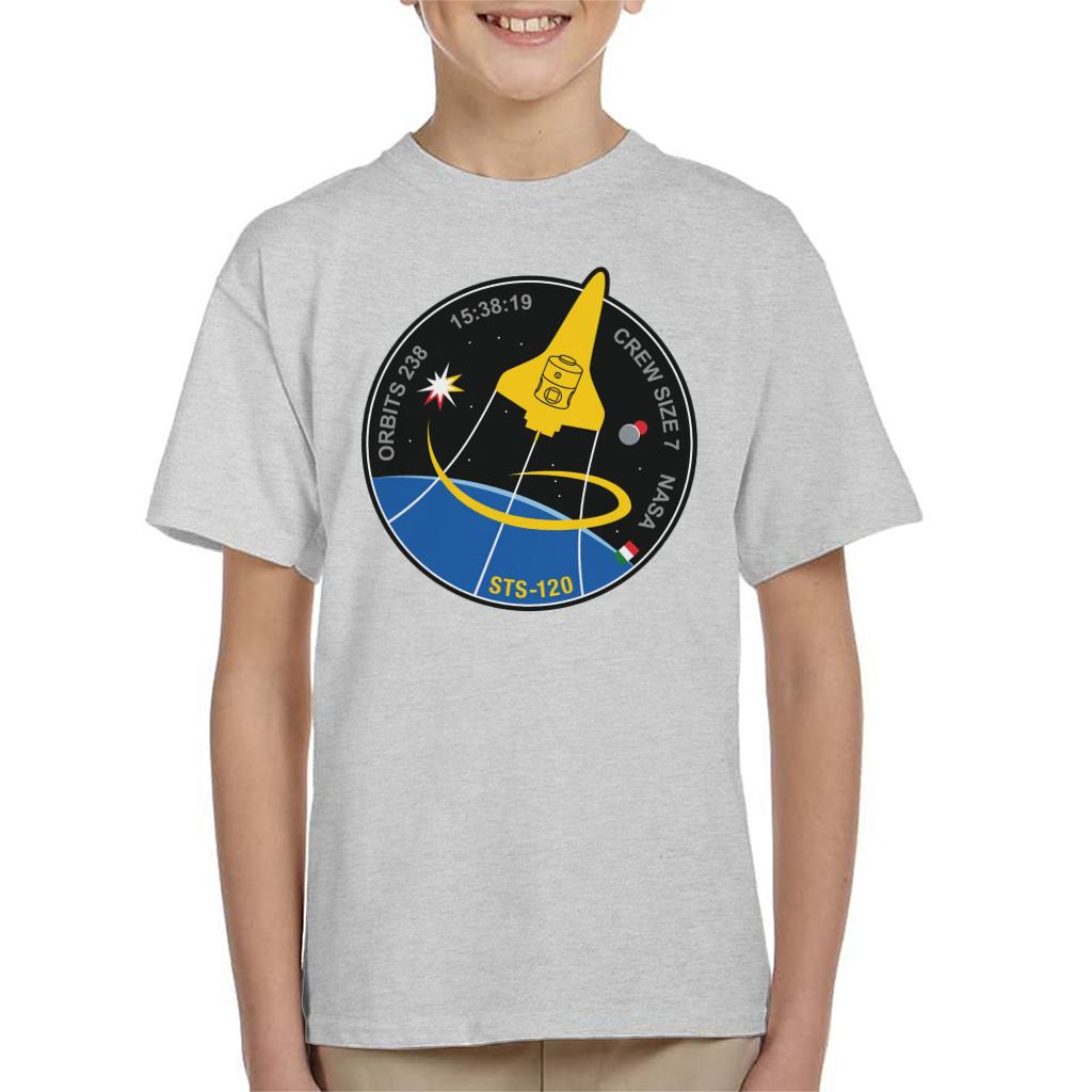 NASA STS 120 Shuttle Mission Imagery Patch Kids T-Shirt-ALL + EVERY