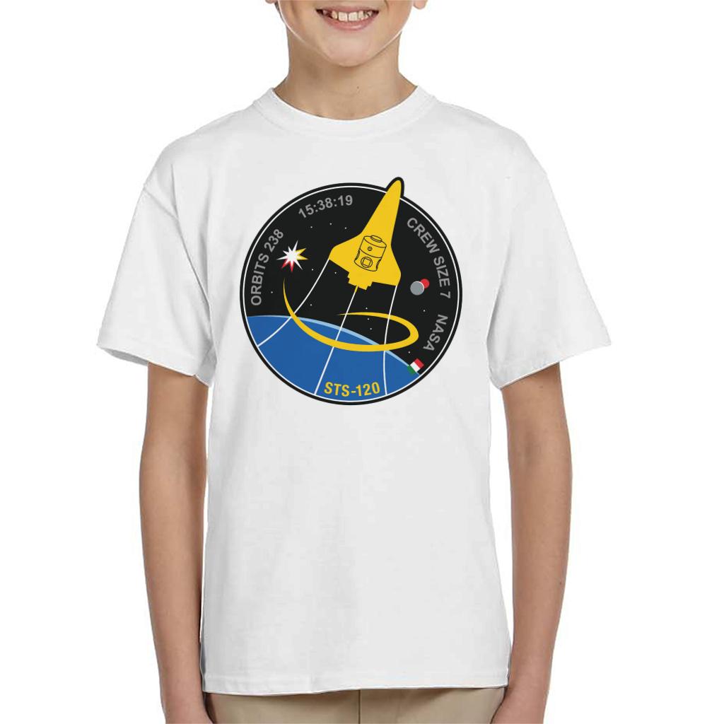 NASA STS 120 Shuttle Mission Imagery Patch Kids T-Shirt-ALL + EVERY